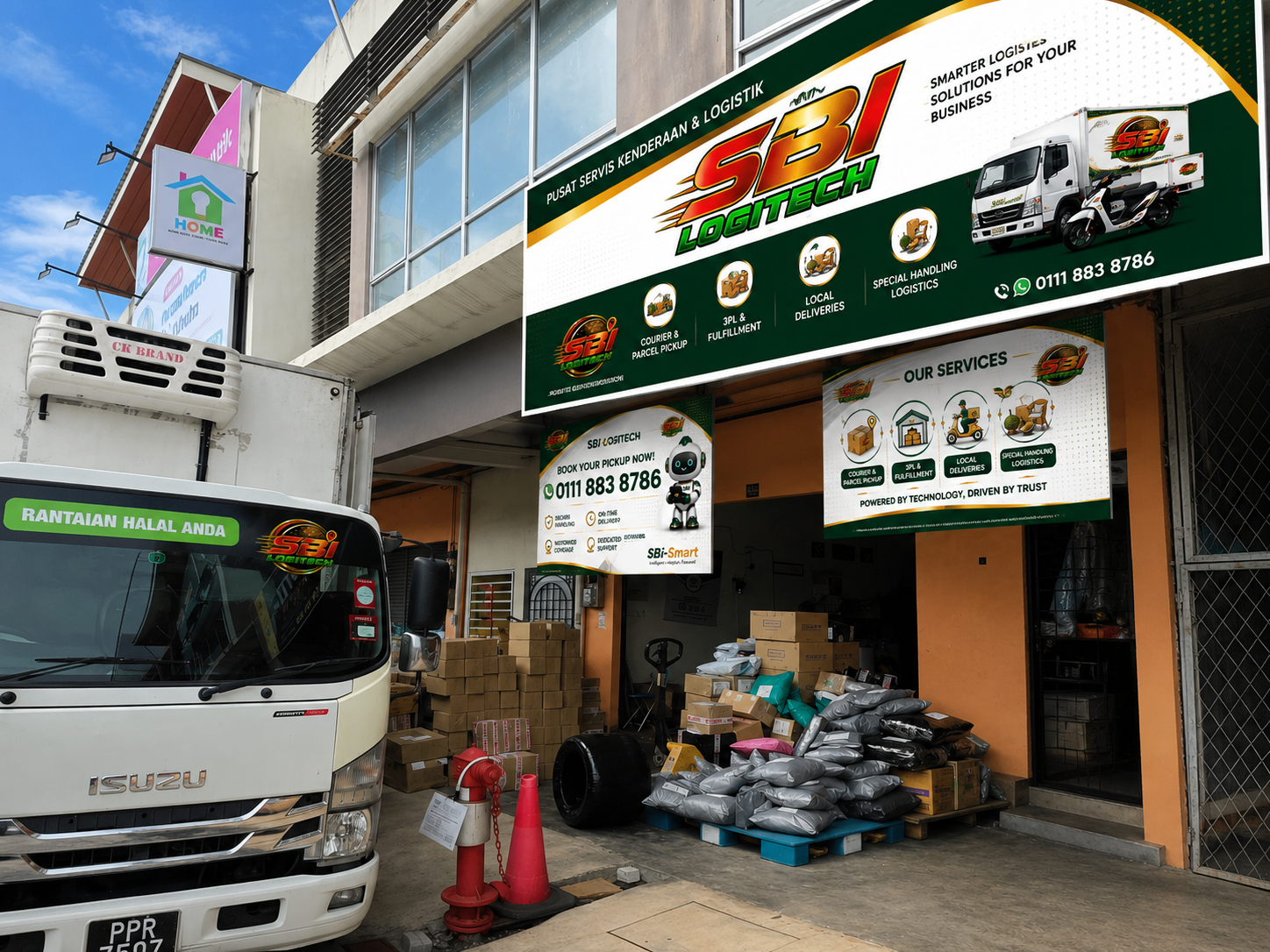 Outlet operasi SBI Logitech untuk pickup berjadual